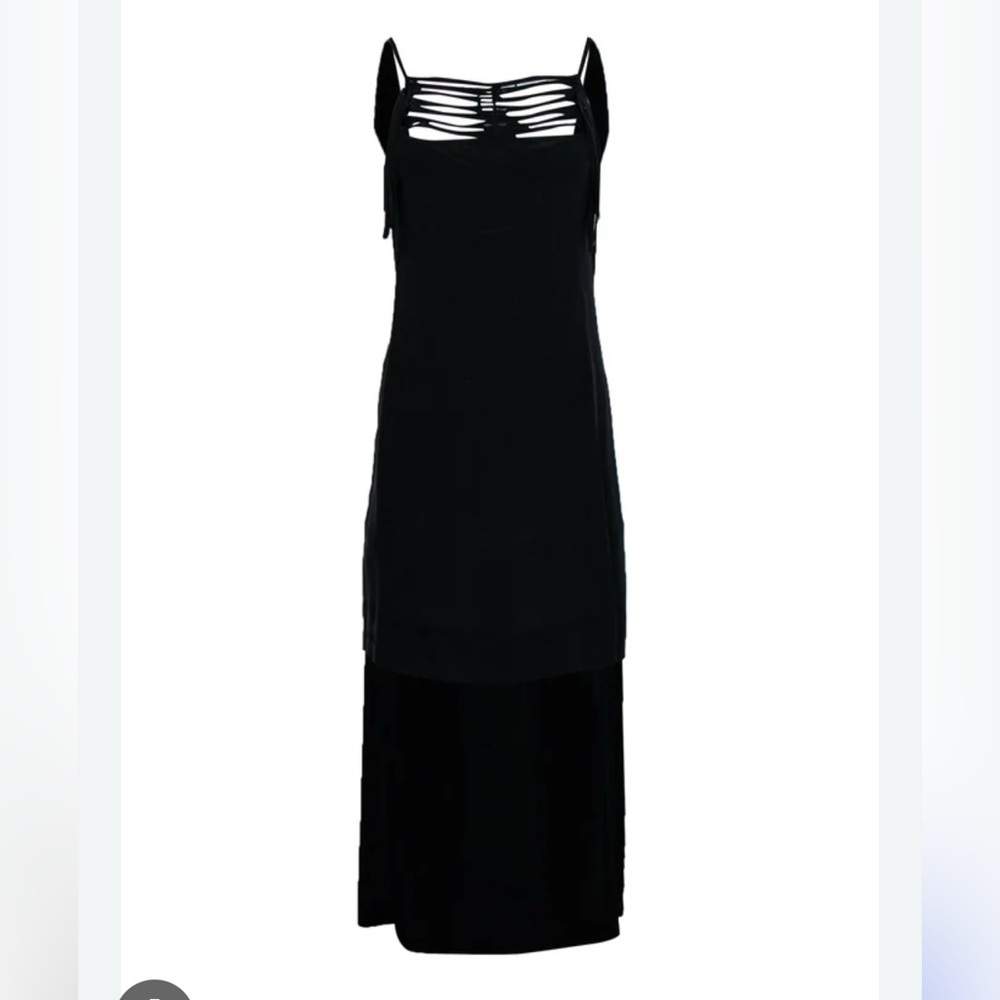 Bcbgmaxazria Elegant Black High Low Dress Front Pockets Xxs New
